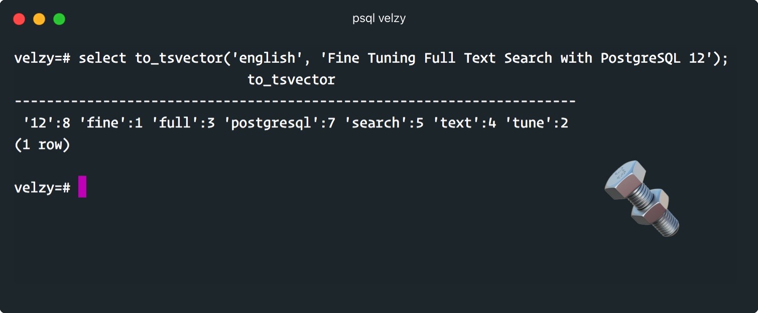 Fine Tuning Full Text Search with PostgreSQL 12